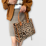 Jana | Plyšová taška s elegantným leopardím vzorom