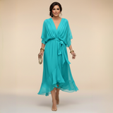 Monica | Šaty z chiffon s výstrihom do V