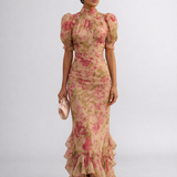 Rosario | Dlhé kvetinové šaty z chiffon