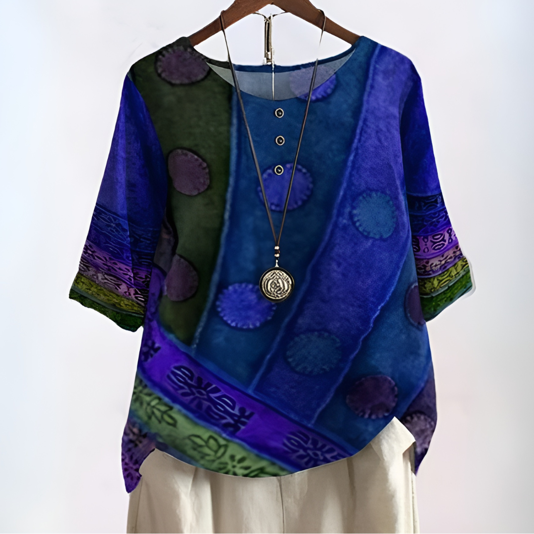 Lea - Boho umelecká blúzka