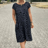 Jana | letné šaty s okrúhlym výstrihom