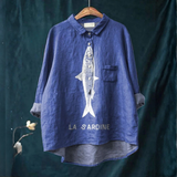 Filipa – plátená košeľa s vzorom