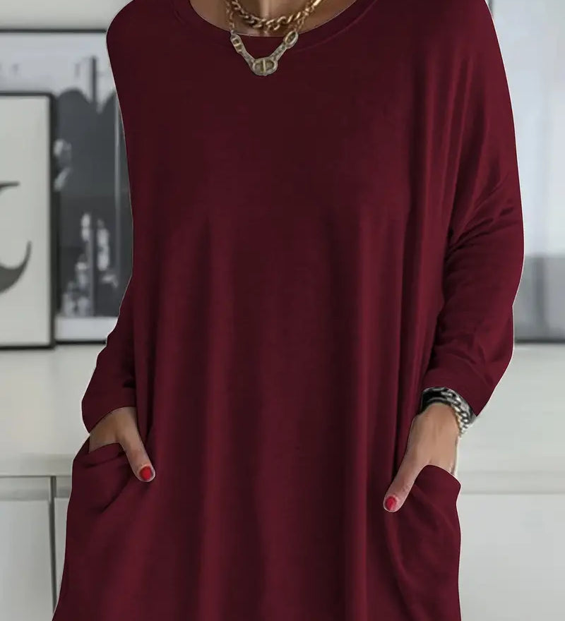 Veronika – Dlhá blúzka pre ženy s uvoľnenou eleganciou