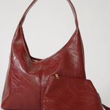 Zita | Ivy Crimson Luxe kožená taška na ruku