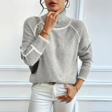 Mária – Casual sveter s vysokým golierom