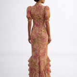 Rosario | Dlhé kvetinové šaty z chiffon