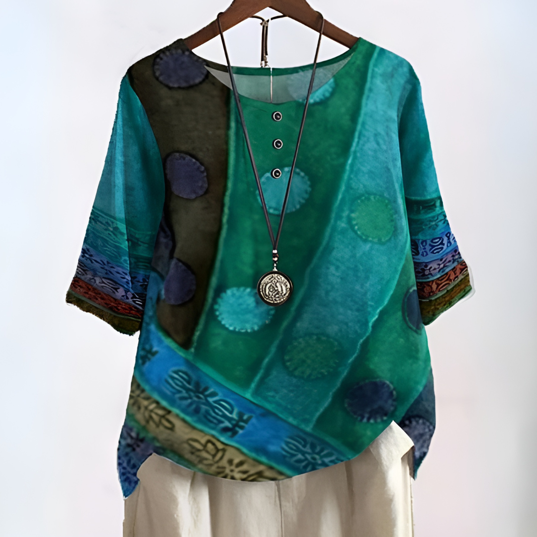 Lea - Boho umelecká blúzka