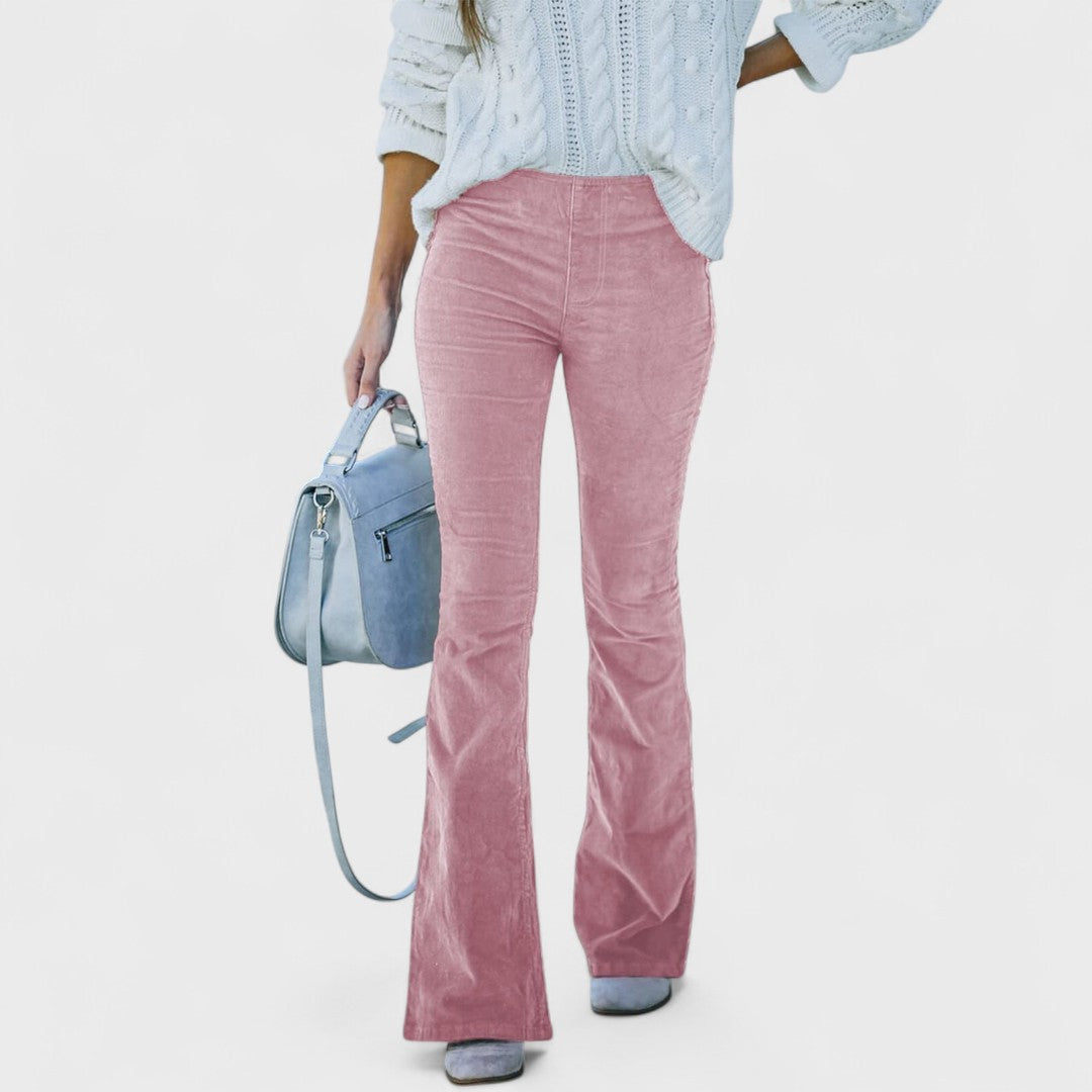 Klara - Flare nohavice z corduroy
