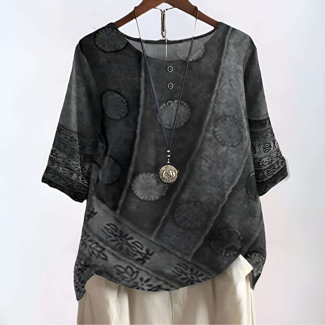 Lea - Boho umelecká blúzka