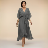Monica | Šaty z chiffon s výstrihom do V