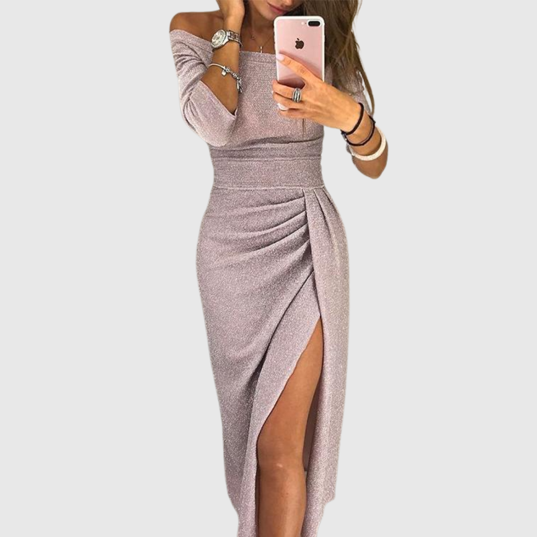Jana | Maxi šaty s halter strihom, elegantným a vzdušným