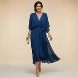 Monica | Šaty z chiffon s výstrihom do V
