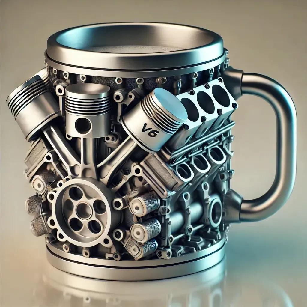Mechanický hrnček s motorom