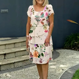 Emília – Elegantné dlhé kvetinové šaty