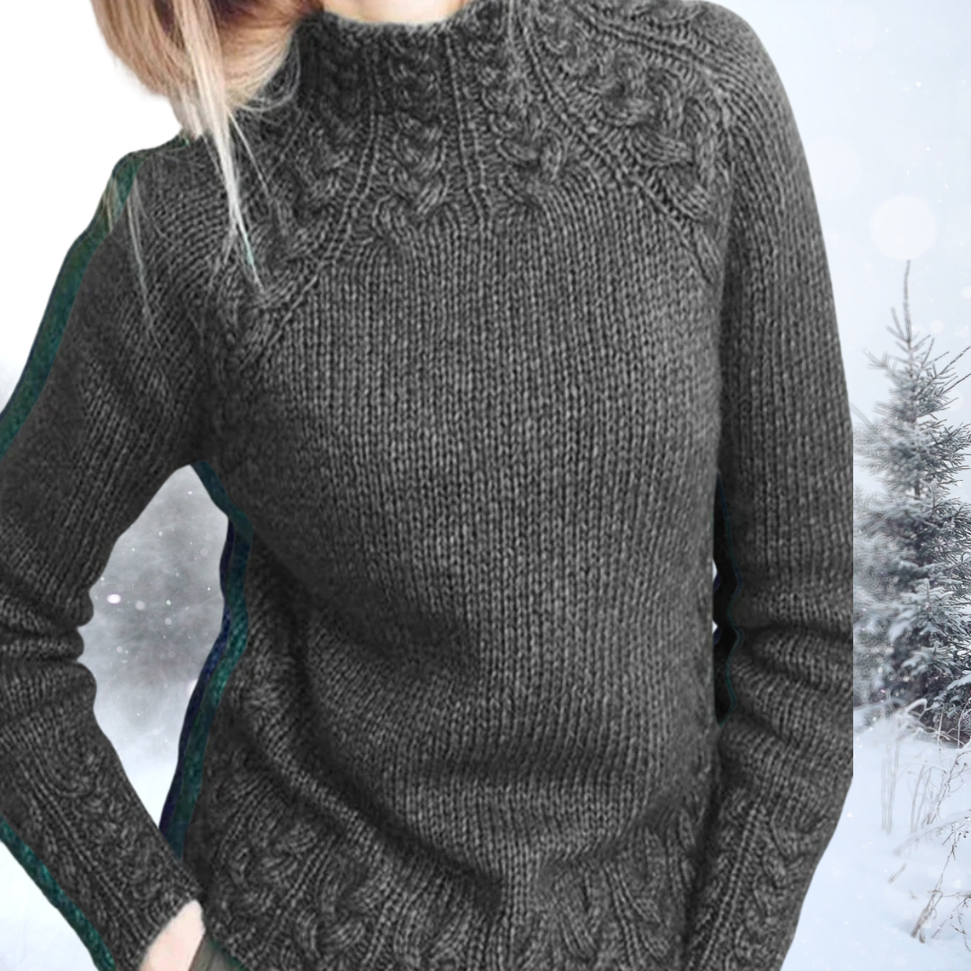 Mária | Elegantný sveter s vysokým golierom