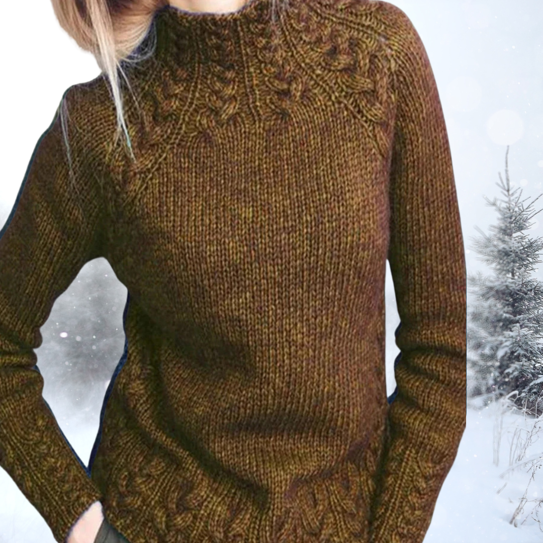 Mária | Elegantný sveter s vysokým golierom