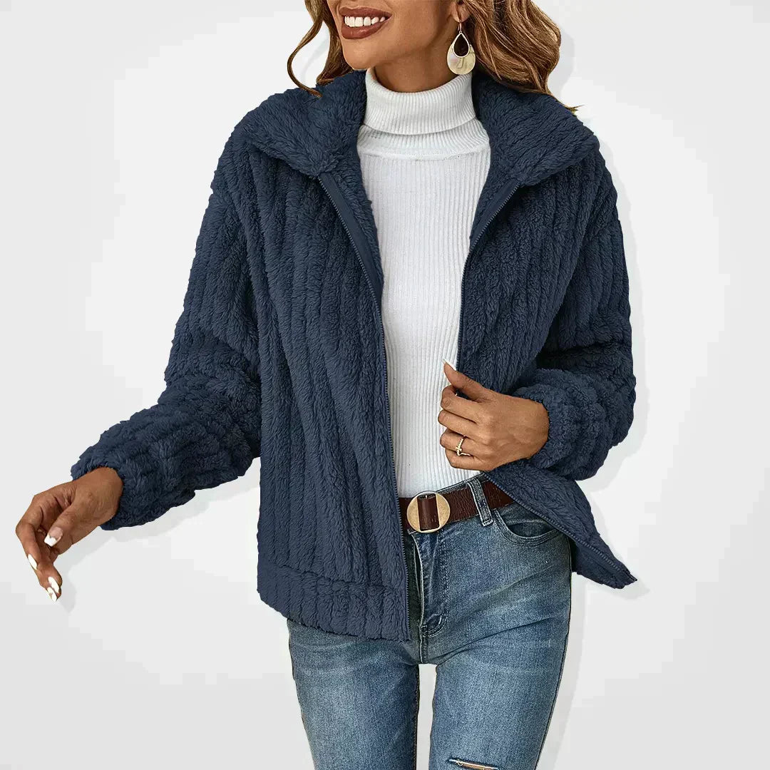 SVEVA™ | Elegantný cardigan z flísu