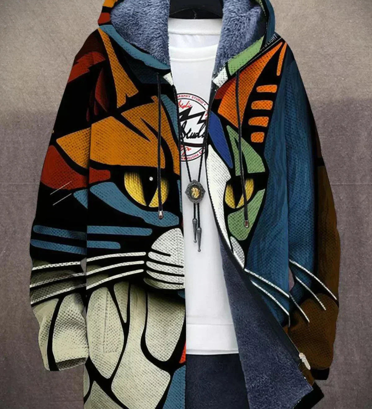 Diana™ - Luxusný kabát s kapucňou inšpirovaný umením