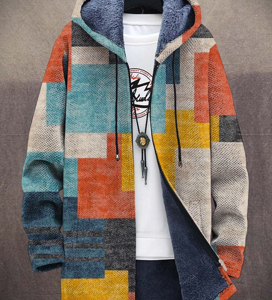 Eliška™ - Luxusný kabát s kapucňou inšpirovaný umením