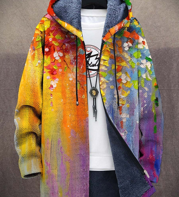 Janka™ - Kabát s kapucňou inšpirovaný luxusným umením