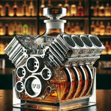 Karafa Motor V8 – Sila a štýl pre váš bar