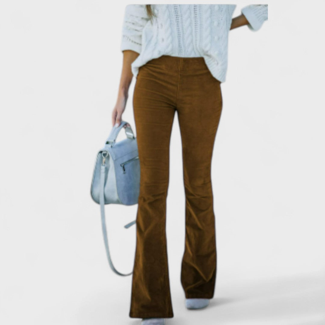Klara - Flare nohavice z corduroy