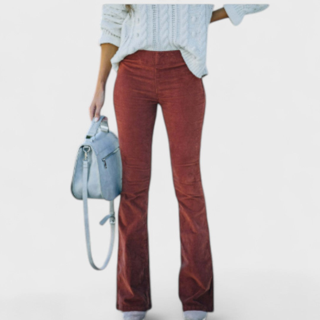 Klara - Flare nohavice z corduroy