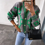 Nina | Moderný cardigan s geometrickým dizajnom