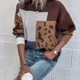 Lívia | Vintage leopardí patchwork sveter