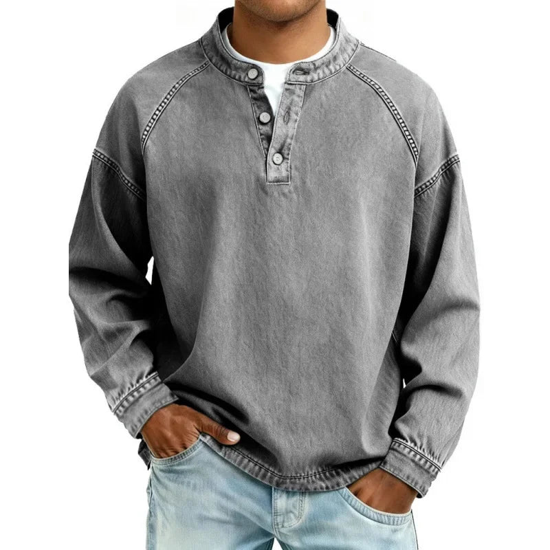 Vintage Henley Košeľa