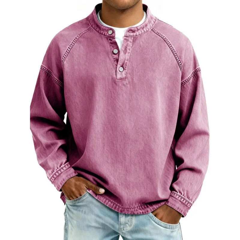 Vintage Henley Košeľa