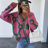 Nina | Moderný cardigan s geometrickým dizajnom