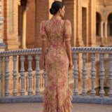 Rosario | Dlhé kvetinové šaty z chiffon