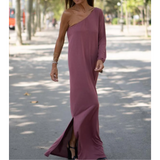Jana™ - Elegantné šaty na jedno rameno