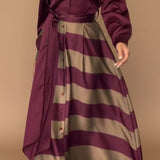 Mária™ - pruhované maxik vestido