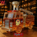 Karafa whisky v tvare hasičského auta