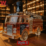 Karafa whisky v tvare hasičského auta