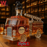 Karafa whisky v tvare hasičského auta