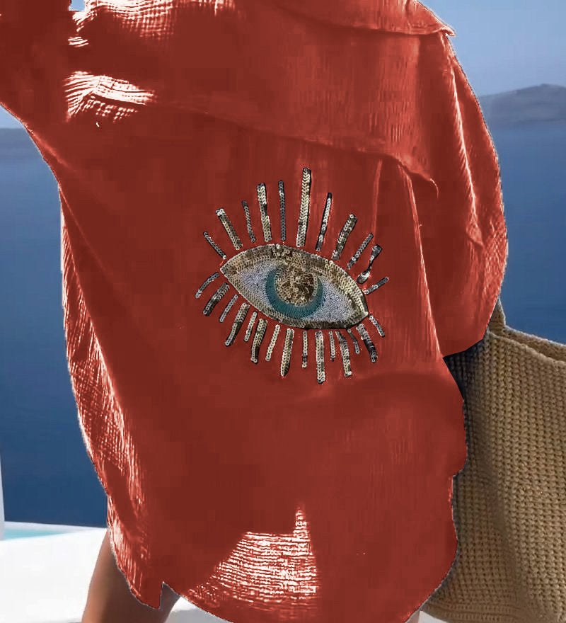 Jana™ Oversize bavlnená košeľa Horus