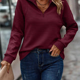 Jana - Pulóver Meio Zipper