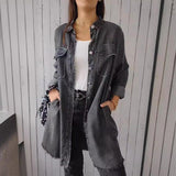 JansenStyle™ Hana - Oversized džínsový blejzer