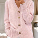 Adela - Elegantný cardigan srdcovými gombíkmi