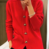 Adela - Elegantný cardigan srdcovými gombíkmi