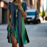 Jana™ | Dámske boho casual šaty s ombré